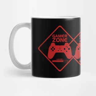 Gamer Red Minimalist Aesthetic Design Mug